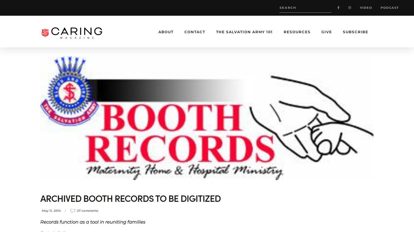 Archived Booth records to be digitized - New Frontier ...